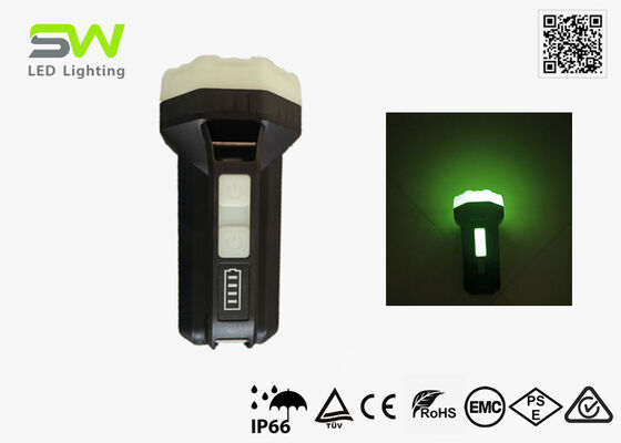 كشاف يدوي ليلي قابل لإعادة الشحن - متوهج، لإطفاء الحرائق والإنقاذ، مقاوم للماء IP66