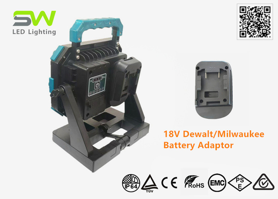 طاقة عالية 60W LED العمل اليدوي الضوء ثلاثي الأقدام مثبت بطارية أداة كهربائية 18 فولت
