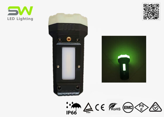 كشاف يدوي ليلي قابل لإعادة الشحن - متوهج، لإطفاء الحرائق والإنقاذ، مقاوم للماء IP66