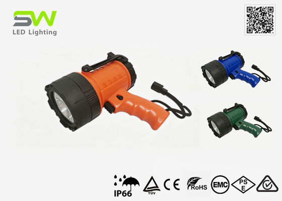 Compact Size 2000 Lumens Rechargeable Spotlight For Marine Site Rescue