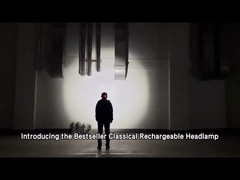 مصباح مقناطيسي قابل لإعادة الشحن ذو ضوء عالي مصباح LED قابل للتكبير مع مصباح تحذير أحمر