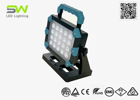 طاقة عالية 60W LED العمل اليدوي الضوء ثلاثي الأقدام مثبت بطارية أداة كهربائية 18 فولت